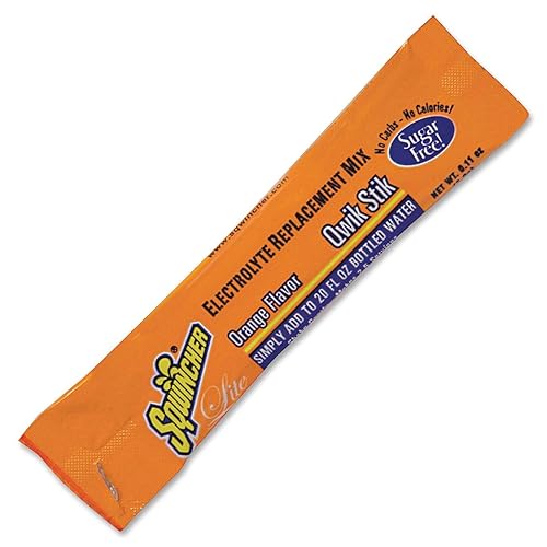 Sugar-Free Qwik Stik Energy Drink Mix, Orange, 1.26oz Packet, 500/Carton