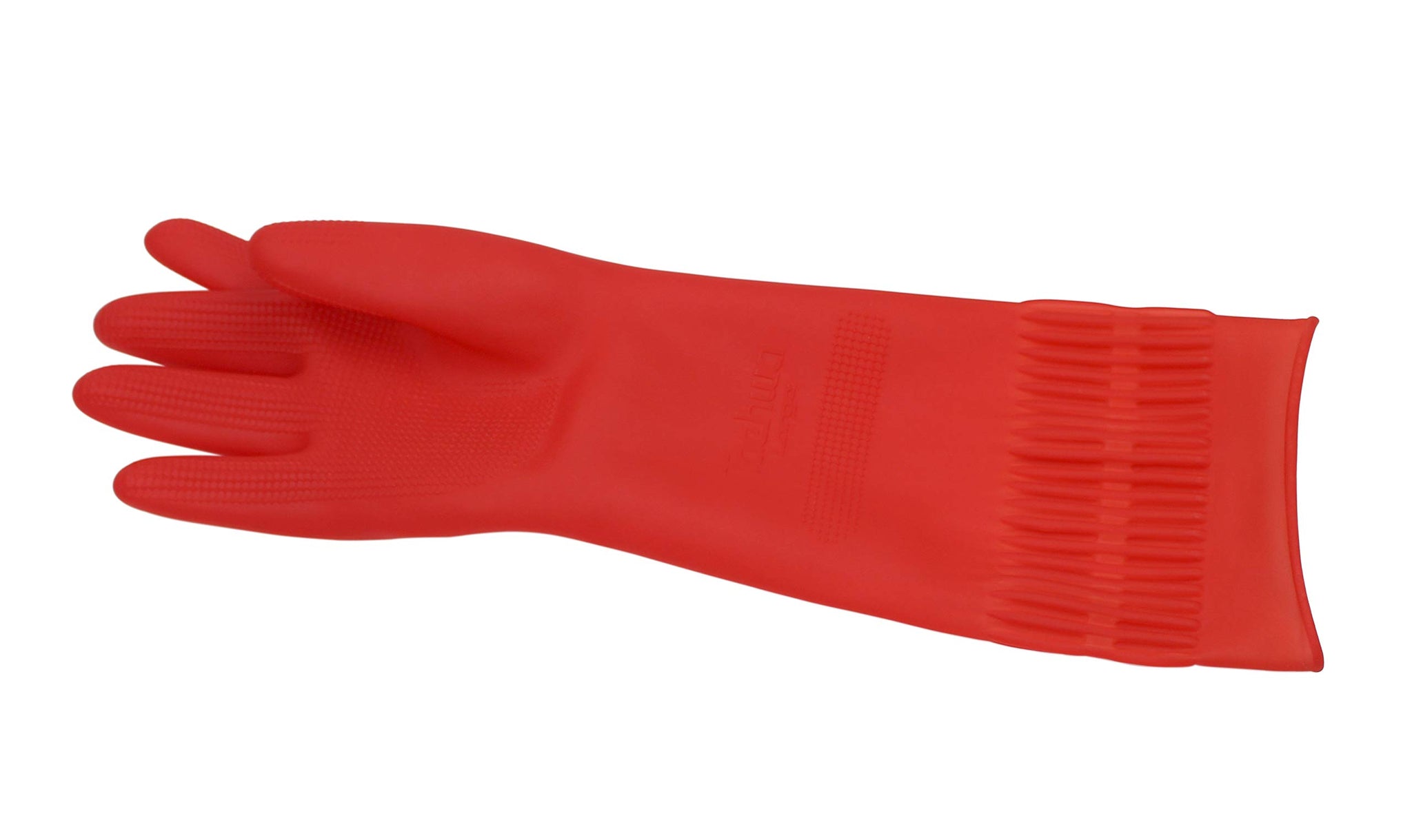Rubber Cleaning Gloves Kitchen Dishwashing Glove 3-Pair,Waterproof Reuseable, Made in Korea (Large)