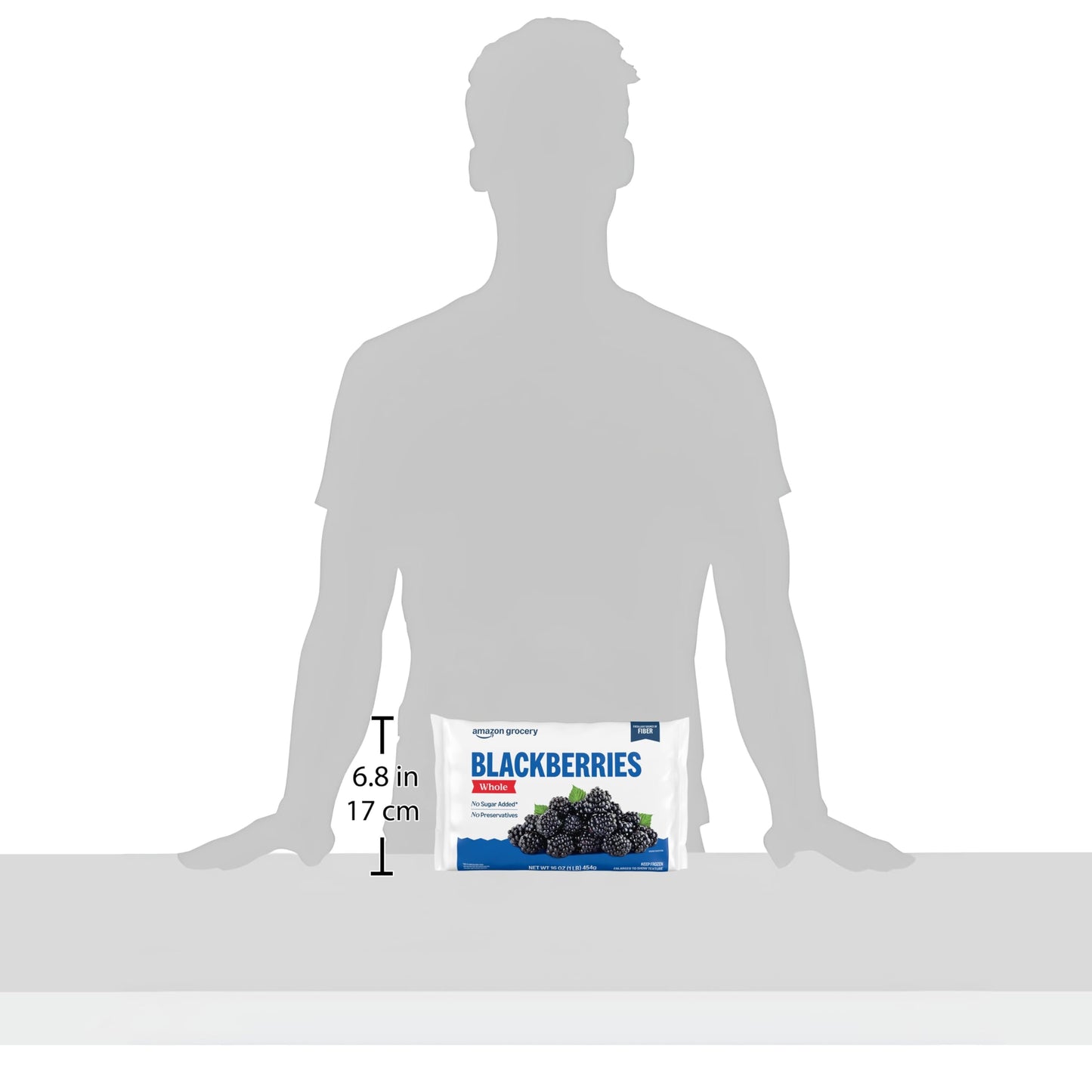 Amazon Grocery, Whole Blackberries, 16 Oz, Frozen (Previously Happy Belly, Packaging May Vary)