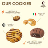 Matilde Vicenzi Verona Cookie Tin - Gourmet Italian Cookies Assortment in Individually Wrapped Trays - Pastries & Bakery Dessert for Dads & Teachers