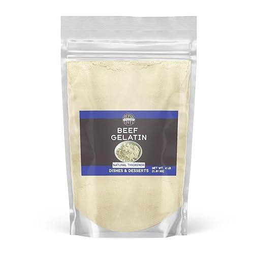 Birch & Meadow Beef Gelatin, 4 lb, Desserts & Dishes, Versatile, Thickening Agent