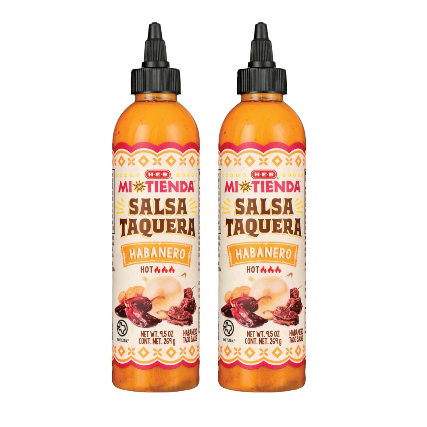 H?E?B Mi Tienda Salsa Taquera (Pack of 2) (Habanero)