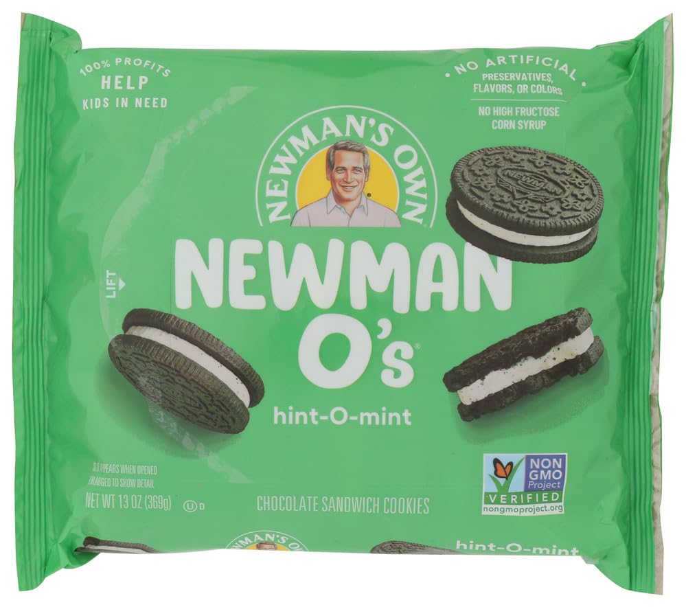 Newmans Own Hint O Mint Newman O's Cookies, 13 OZ