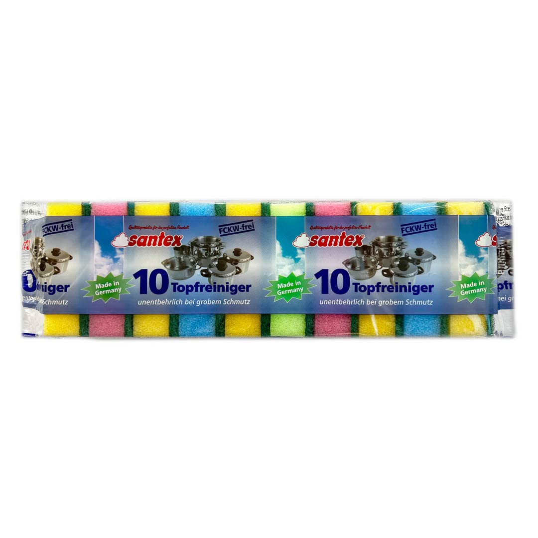 Kitchen Cleaning Sponges Longer Lasting Scrub Sponge Set Made in Germany! (Pack of 10)