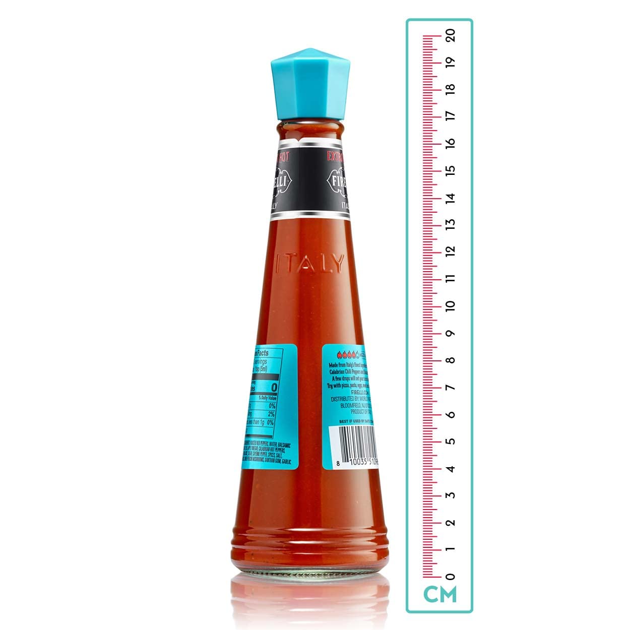 FIRELLI Extra Hot Italian Hot Sauce - 5oz Bottle (Pack of 2)