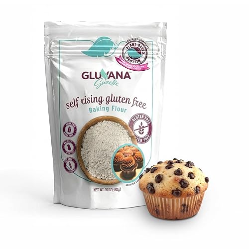 Gluvana Self-Rising Gluten-Free Baking Flour, 1 to 1 Swap for Self-Rising Wheat Flour, Nut-Free, Soy-Free & Dairy-Free, GFCO Certified, Kosher Flour