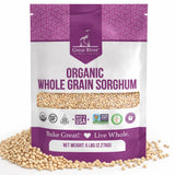 Great River Milling Whole Grain Sorghum | High-Protein Ancient Grain | Non-GMO, Kosher Certified | Ideal for Salads, Pilaf, Porridge, Baking & More |