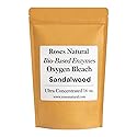 Roses Natural Bio-Based Enzyme Oxygen Bleach Powder, Chlorine Free Color Safe Brightener & Stain Remover, HE Safe Laundry Booster & Soak, 16 oz, Made