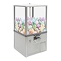 25-Cent Vending Machines, Coin Operated Large Capacity Gumball Machine, 22" Height Bubble Gum Machine, Commercial Mini Balls Dispenser Prize Machine