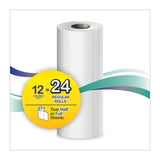 Windsoft Premium Paper Towels, 12-Pack, 110 Sheets Per Roll, Double Rolls, Perforated Full & Half Sheets, 2-Ply White Kitchen Towels, Embossed