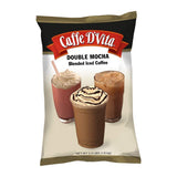 Caffe D'Vita Double Mocha Blended Ice Coffee - Mocha Frappe Mix, Blended Iced Coffee Mix, Gluten Free, No Cholesterol, No Hydrogenated Oils, No Trans