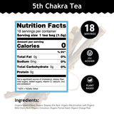 Buddha Teas - 5th Chakra Tea - Organic Herbal Tea - For Communication, Creativity & Self-Expression - With Licorice, Cinnamon & Aquamarine Essence