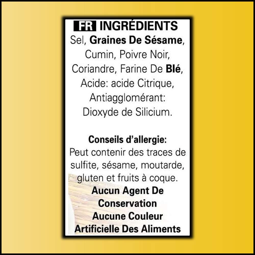 Shan Dukka Arabic Seasoning Mix 3.52 oz (100g) - All Purpose Arabic Spice Mixes for Yogurt and Salad - Suitable for Vegetarians - Airtight Bag in