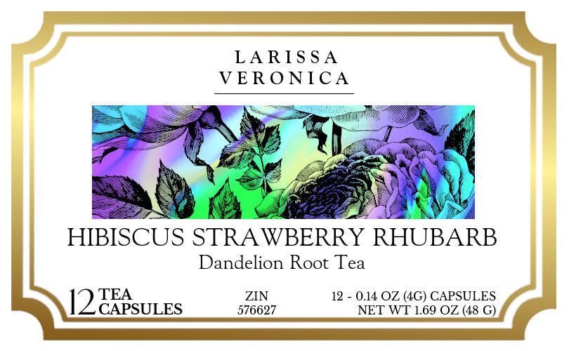 Hibiscus Strawberry Rhubarb Dandelion Root Tea (Single Serve K-Cup Pods) (12 pods, ZIN: 576627)