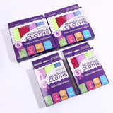 Belflower Family Products LLC Microfiber Cleaning Cloths, 12 Multi-Color Pack, Reusable, Lint-Free, for Kitchen, Car, Glass and Electronics