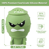 Koluti Fun Guy Fridge Deodorizer, Baking Soda Holder for Refrigerator Odor Absorber, Cute Freezer Smell Eliminator and Reusable Silicone Freshener