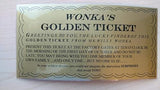 WILLY WONKA GOLDEN TICKET ~ LAMINATED - 6 1/4 x 3 1/4 (Repllica)