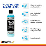 Randy's Black Label Cleaner with 24 Soft Tapered Cleaners - All-in-One Cleaning Kit for Glassware, Glasstops, Ceramic, Metal, and Hard-to-Reach Areas