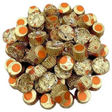 Milk Chocolate Miniature Peanut Butter Cups, Individually Wrapped 1.5 lbs-Crunchy Milk Chocolate Filled With Creamy Peanut Butter That Melts In Your