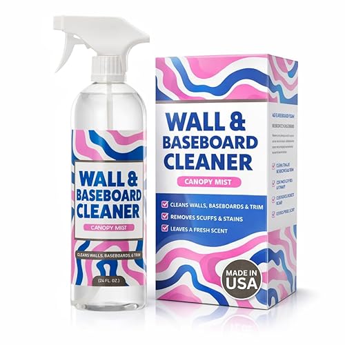 812 Wall & Baseboard Cleaner Spray - Safely Cleans Painted Walls, Baseboards, Kitchen Cabinets, Doors & More | Family & Pet Friendly | Made in America