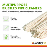 Randy's Black Label Cleaner with 10” Tapered Bristle Pipe Cleaners - All-in-One Cleaning Kit for Glassware, Glasstops, Ceramic, Metal