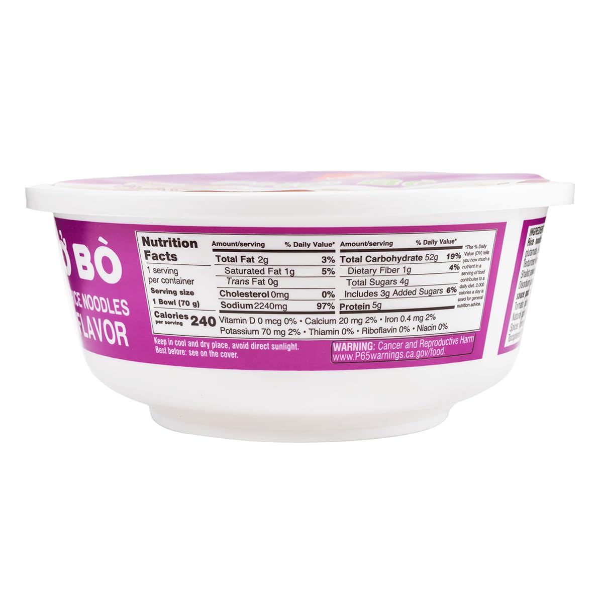 Vifon, Pho Bo Vietnamese Style Instant Rice Noodles Beef Flavor, 2.47 Ounce