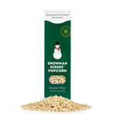 Snowman Kisses Gourmet Popcorn Kernels by Dell Cove Spices - Unique Christmas Stocking Stuffer Gift - Ideal for Stovetop, Popcorn Machines and Popcorn