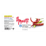 Amoretti - Capsicum Extra Hot Pepper Extract Water Soluble 2 oz - Highly Concentrated & Perfect For Pastry, Savory, Brewing, and more, Preservative