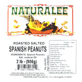 Naturalee Peanuts, With Skin Spanish Peanuts 2 lbs - Roasted & Salted - Heart Health, High Protein