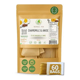 Manzanilla & Anís Té (Chamomile & Anise) - 60 Premium Tea Bags - 100% Natural Herbal Infusion - Traditional Digestive Comfort & Relaxation