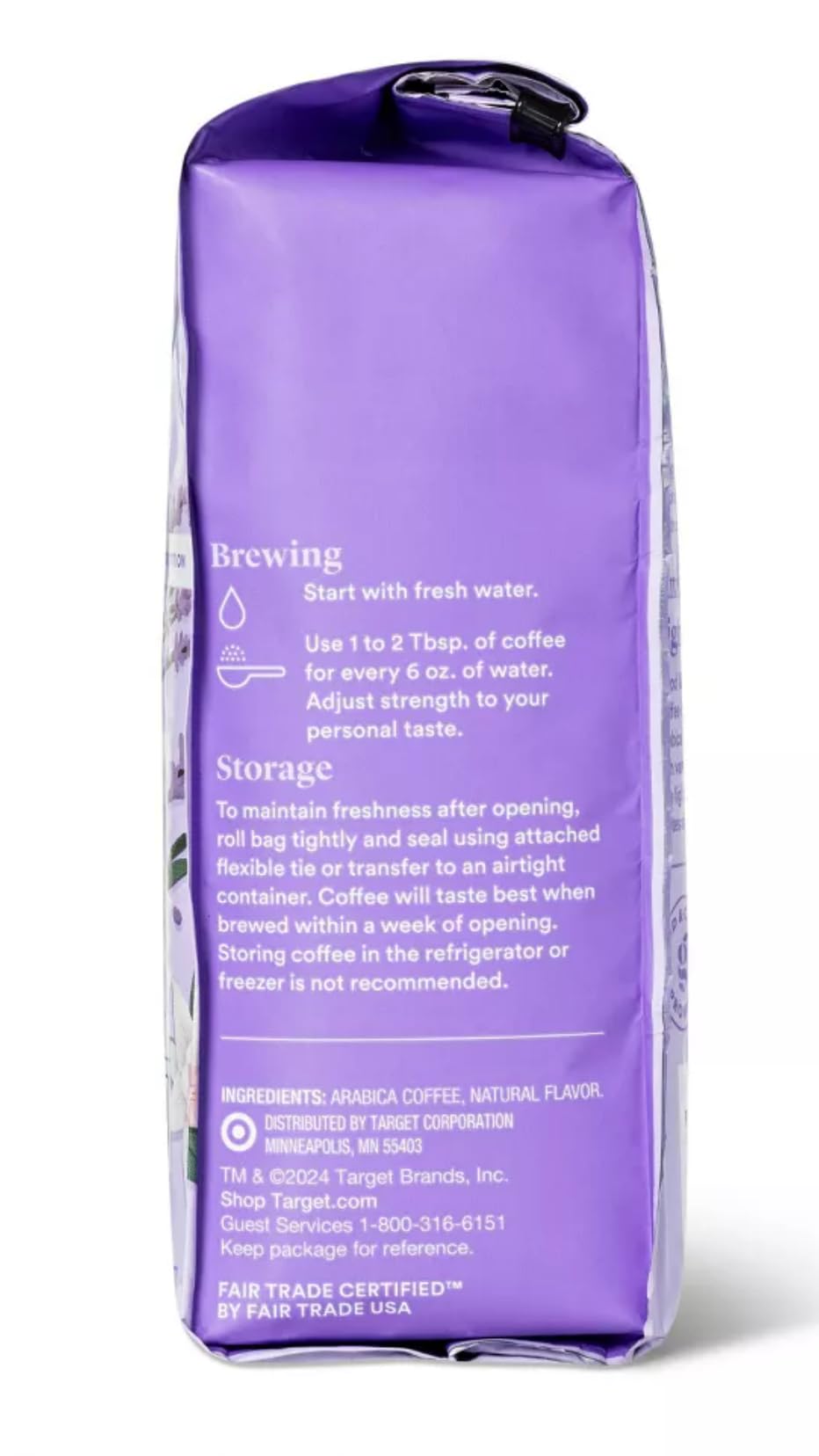 Naturally Flavored Lavender Vanilla with Other Natural Flavors Light Roast Ground Coffee 12oz Good & Gather