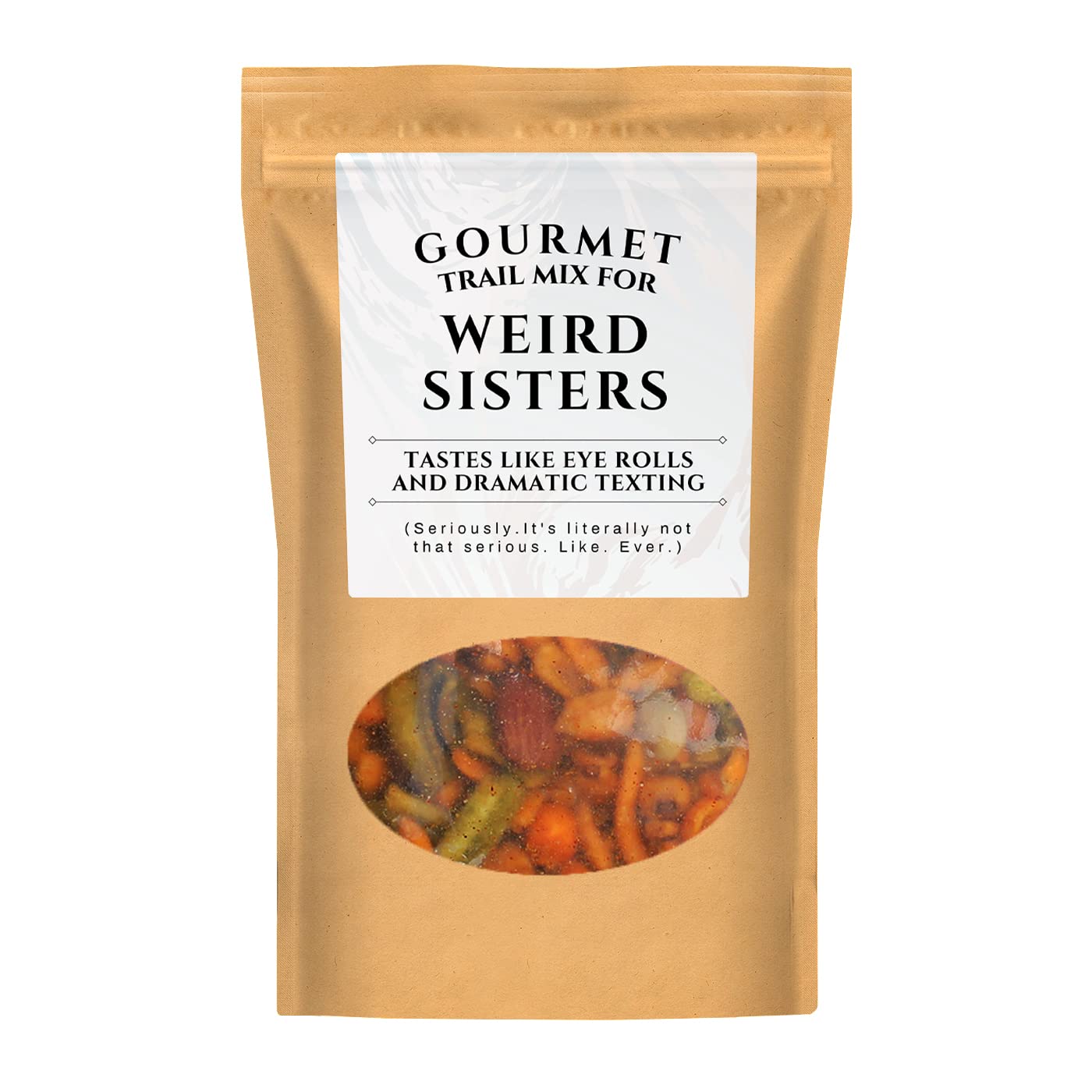 Kepperton Gourmet Trail Mix for WEIRD SISTERS - Gifts for Sisters from Sister - Christmas Gifts for Sister - Special Gifts for Cool Big Sister