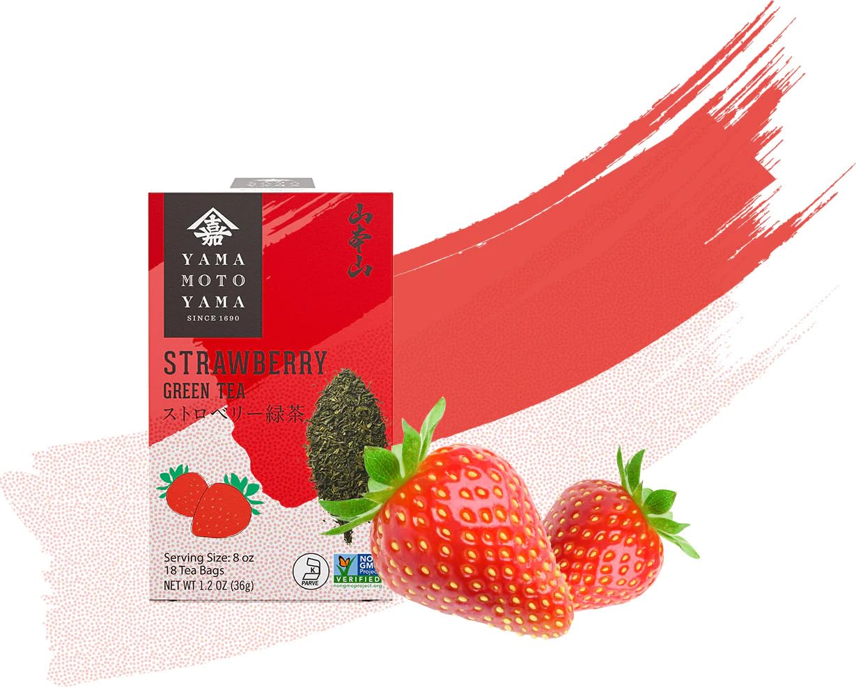 Yamamotoyama Strawberry Green Tea, 18 bags