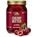 Green Jay Gourmet Cherry Butter - All-Natural, Gluten-Free Fruit Spread - Cherry Spread with Fresh Cherries - Gourmet Fruit Butter - No Corn Syrup