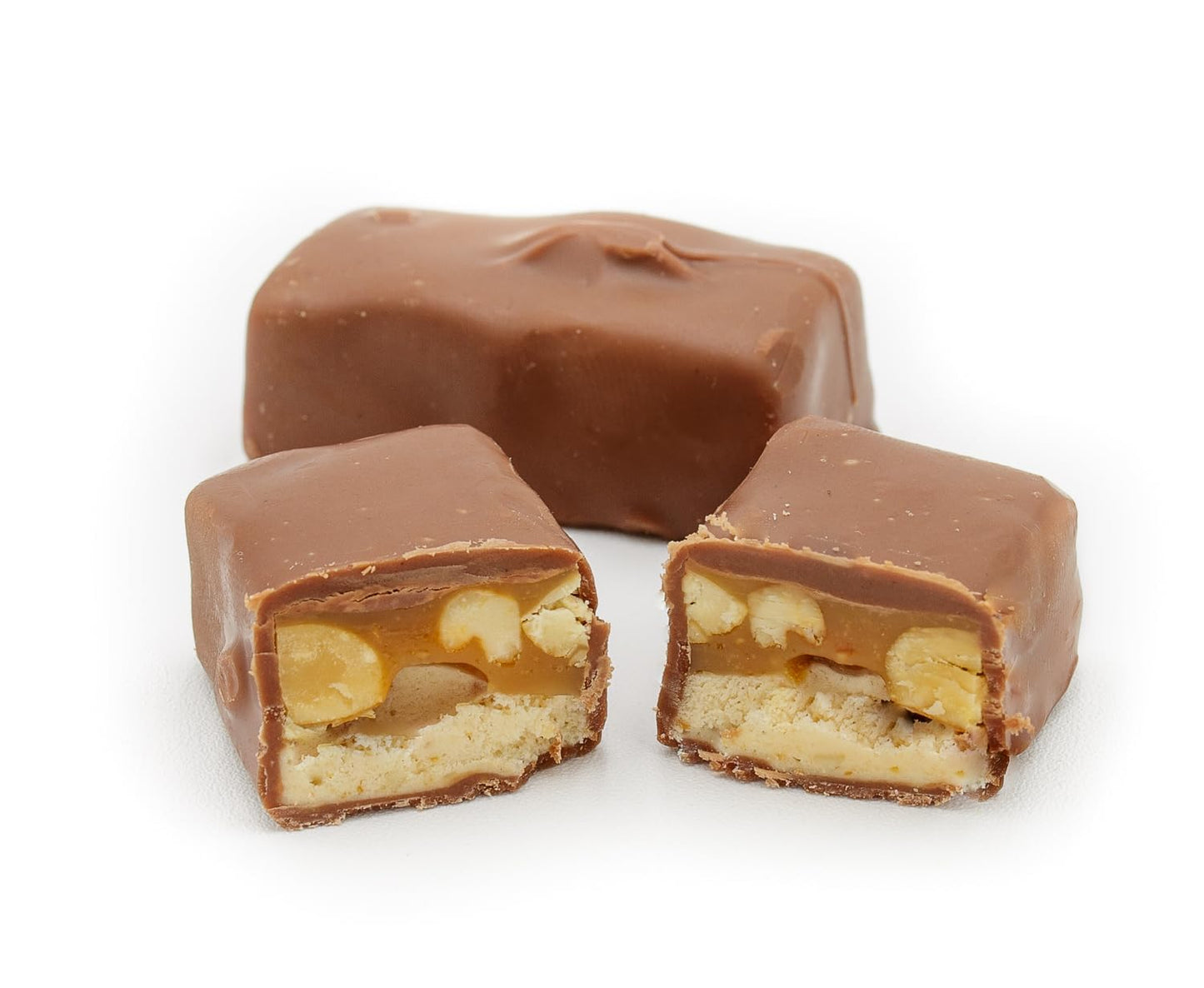 FUN SIZE Chocolate Candy Bars 2 lb - Anti Melt Pack, Individually Wrapped (52 Pieces), Bulk, Snack-Size Format, Crunchy Peanuts & Smooth Caramel