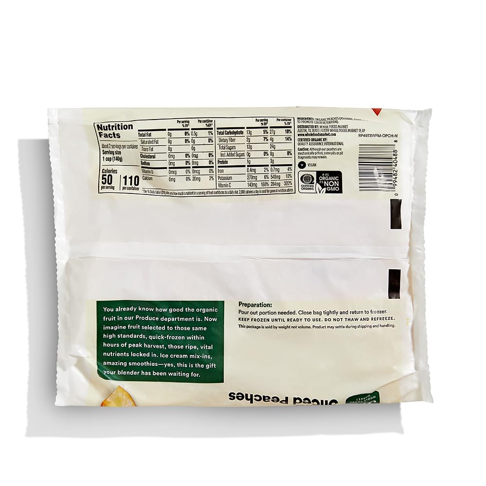 365 by Whole Foods Market, Organic Sliced Peaches, 10 oz