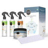MB Stone Care Sample Kit - MB-11 Marble Etch Remover for Light to Neutral Colored Calcite Based Stone, GT-1 Green Thing, MB-24 Barrier Sealer, Finito