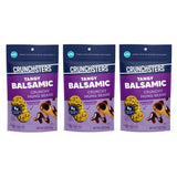 Crunchsters Sprouted Mung Beans, Plant-Based Protein Super-Snack and Salad Topper, Gluten-Free, Nut-Free, Vegan, 5g Protein/Serving, 4oz. Bags, Tangy