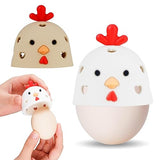 COJIWAL Silicone Egg Brush Cleaner? Egg Cleaner for Fresh Eggs?Egg Brush for Cleaning Fresh Eggs?Cute Chicken Shape?2pcs Egg Washer for Fresh Eggs
