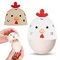 COJIWAL Silicone Egg Brush Cleaner? Egg Cleaner for Fresh Eggs?Egg Brush for Cleaning Fresh Eggs?Cute Chicken Shape?2pcs Egg Washer for Fresh Eggs