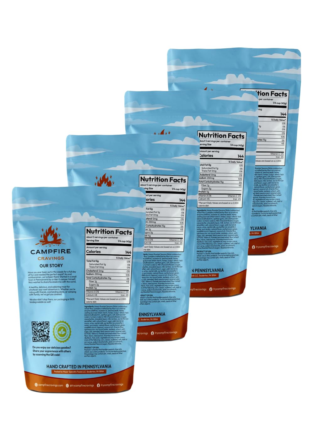 Campfire Cravings TRAILSIDE TAVERN Trail Mix 4-Pack - Adventure Driven Snack Mix