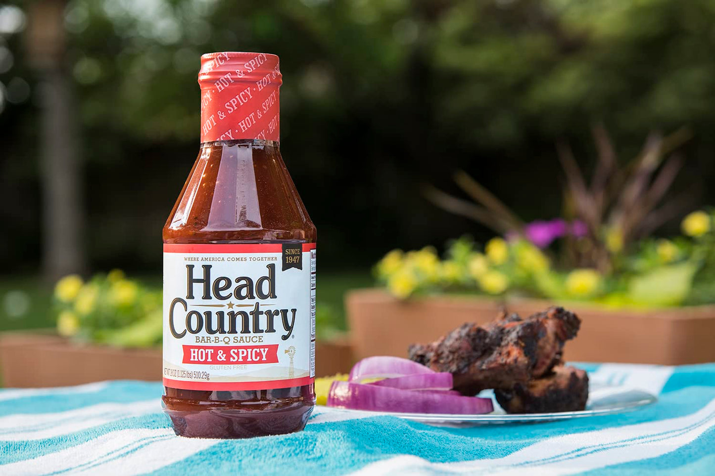 Head Country BBQ Sauce, Hot & Spicy | 160 Ounce Jug | Sweet, Savory, & Heat