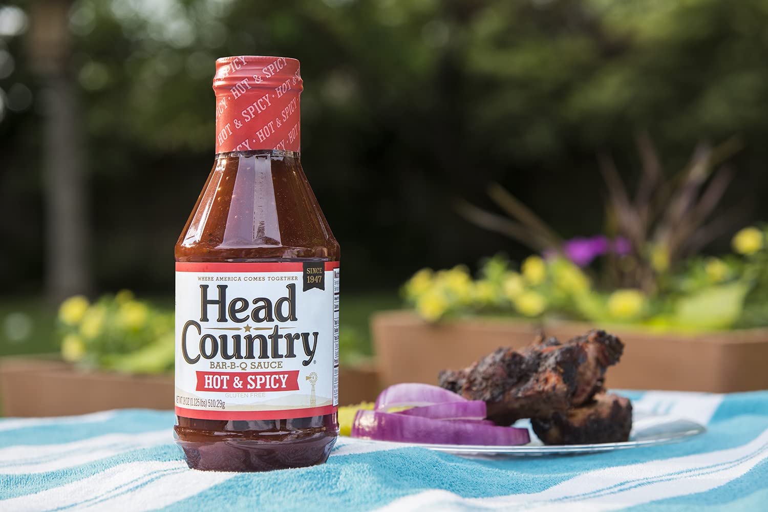 Head Country BBQ Sauce, Hot & Spicy | 160 Ounce Jug | Sweet, Savory, & Heat