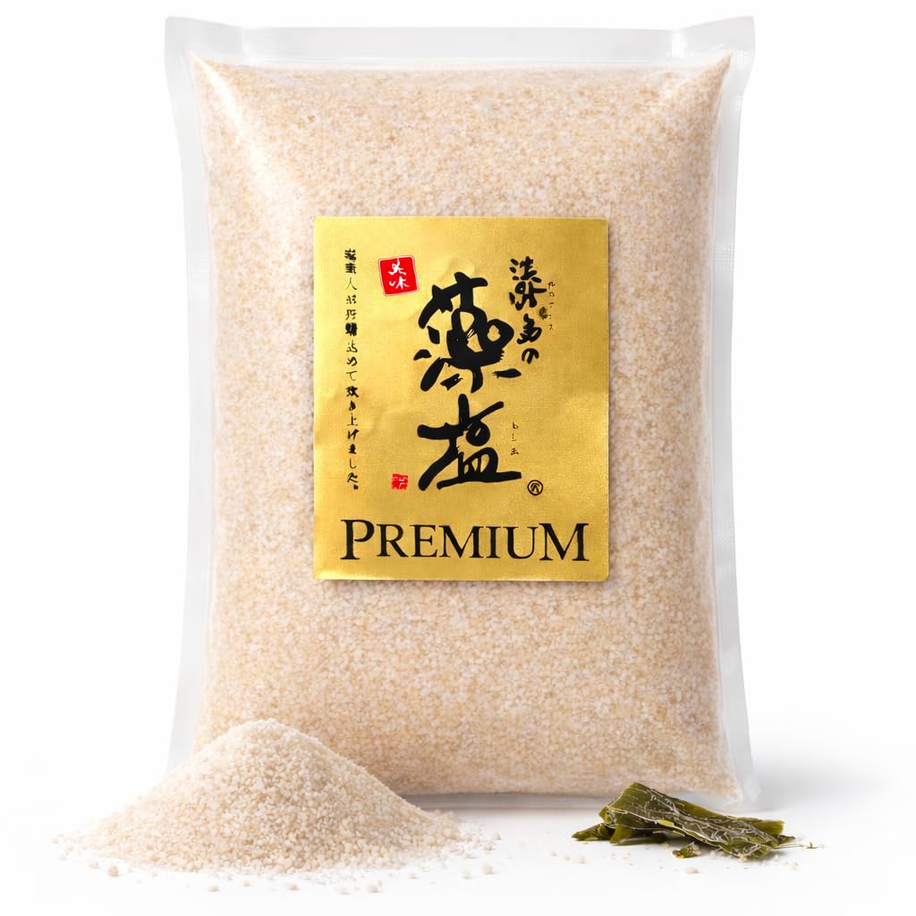 Awajishima Moshio Premium Seaweed-Infused Artisan Salt - Handcrafted Over 4 Days Using Japan’s Oldest Tradition - Exquisite Seaweed-Infused Gourmet