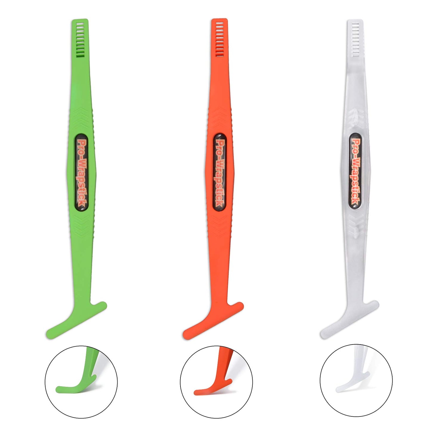 Gomake Vinyl Wrap Stick Magnet Micro Squeegee for Vinyl Car Wrapping Flexible Mini Squeegee Stick Curves Slot Tint Tool Set with Different Hardness