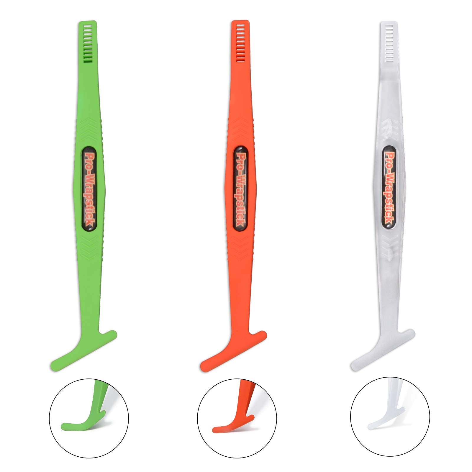 Gomake Vinyl Wrap Stick Magnet Micro Squeegee for Vinyl Car Wrapping Flexible Mini Squeegee Stick Curves Slot Tint Tool Set with Different Hardness