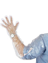 WHUASINTA 50Pcs Veterinary Insemination Rectal Long Gloves Disposable Plastic Full Arm 35.5inch for Field Dressing, Garden Operations, Cow Palpation