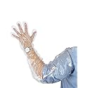 WHUASINTA 50Pcs Veterinary Insemination Rectal Long Gloves Disposable Plastic Full Arm 35.5inch for Field Dressing, Garden Operations, Cow Palpation