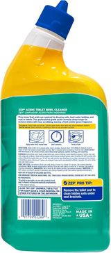 Zep Acidic Toilet Bowl Cleaner - 32 oz (Case of 4) - ZUATBC324 - Experience the Ultimate Cleaning Power with Our 2x Thicker Clinging Formula, Designed