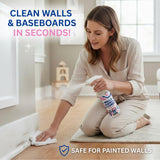 812 Wall & Baseboard Cleaner Spray - Safely Cleans Painted Walls, Baseboards, Kitchen Cabinets, Doors & More | Family & Pet Friendly | Made in America